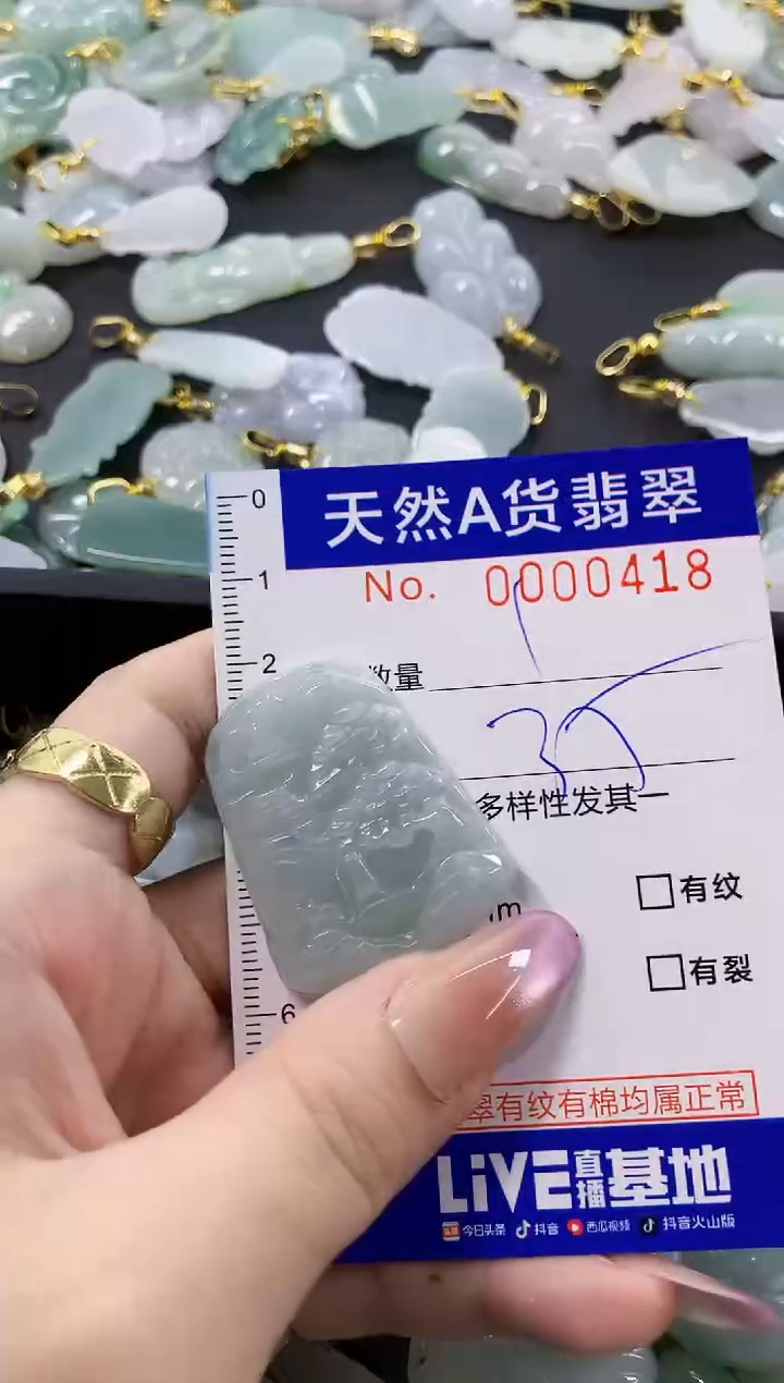 颈饰未镶嵌翡翠天然A货翡翠