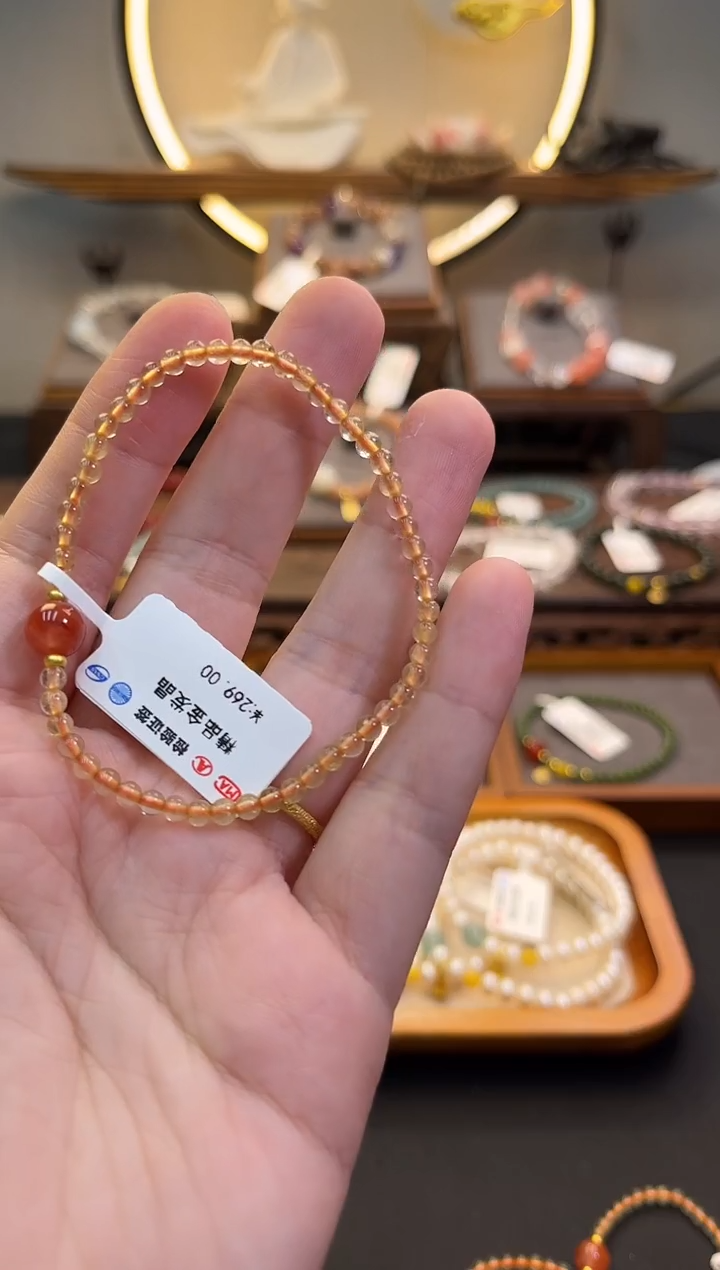 水晶手链未镶嵌货号850