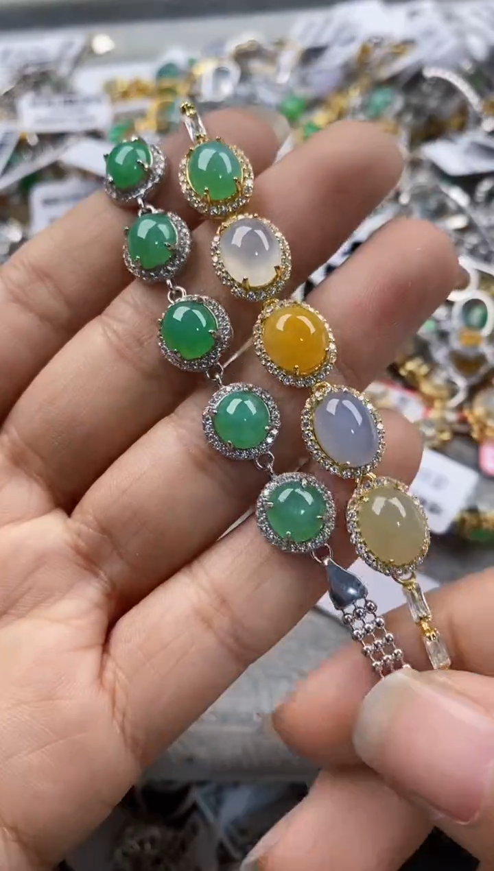 银S925镶嵌戒指翡翠11-11---1