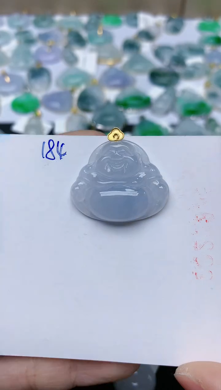 【闪购商品】翡翠颈饰18K金镶嵌天然翡翠A货