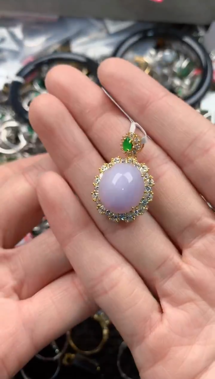 银S925镶嵌戒指翡翠555     6