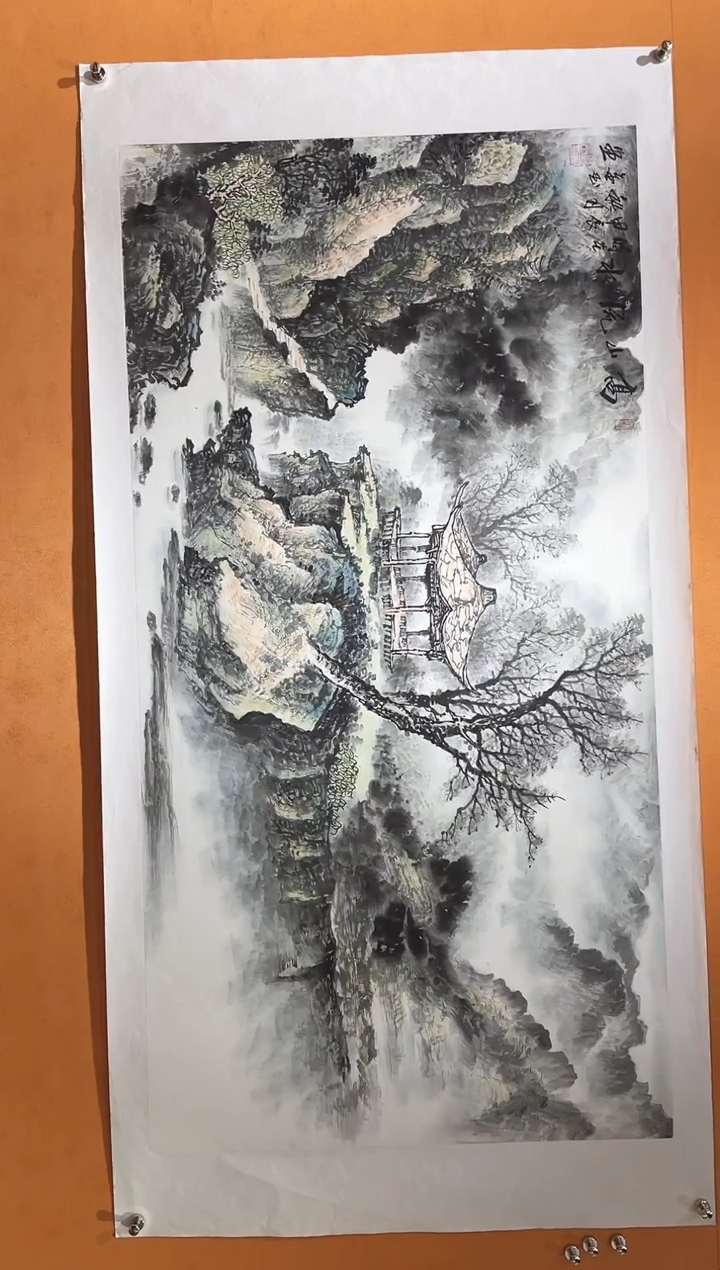 国画刘金玉教授亲笔手绘