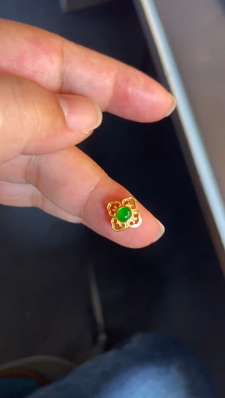 吊坠(不含链)银S925镶嵌翡翠1