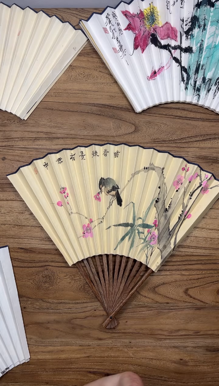 【闪购商品】扇子16方泽黎长物宣纸扇面