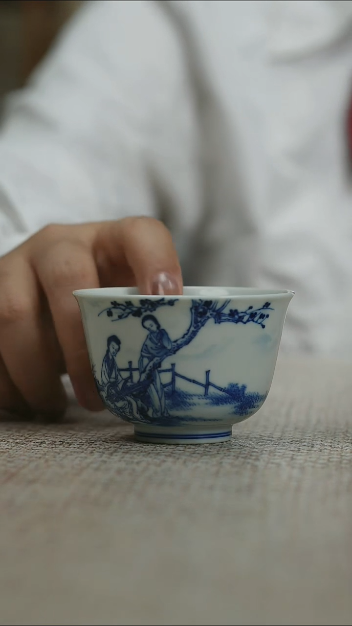 其他景德镇手工手绘侍女主人杯