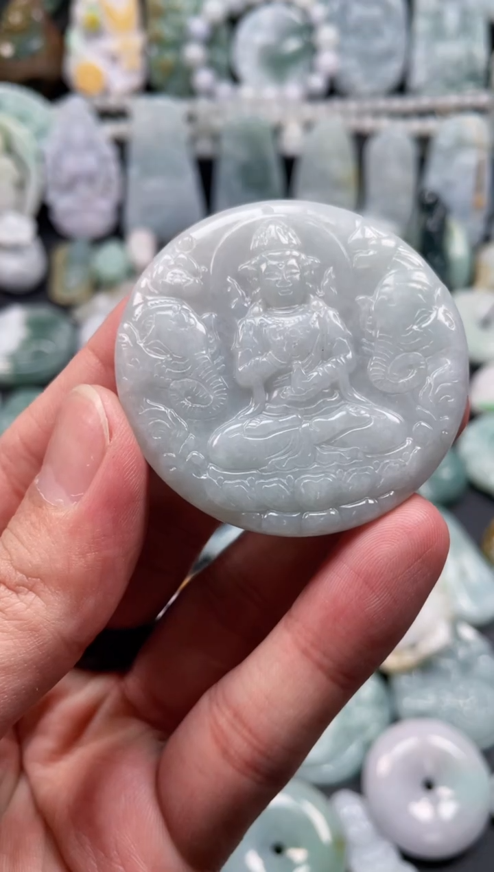 翡翠未镶嵌颈饰天然翡翠a货