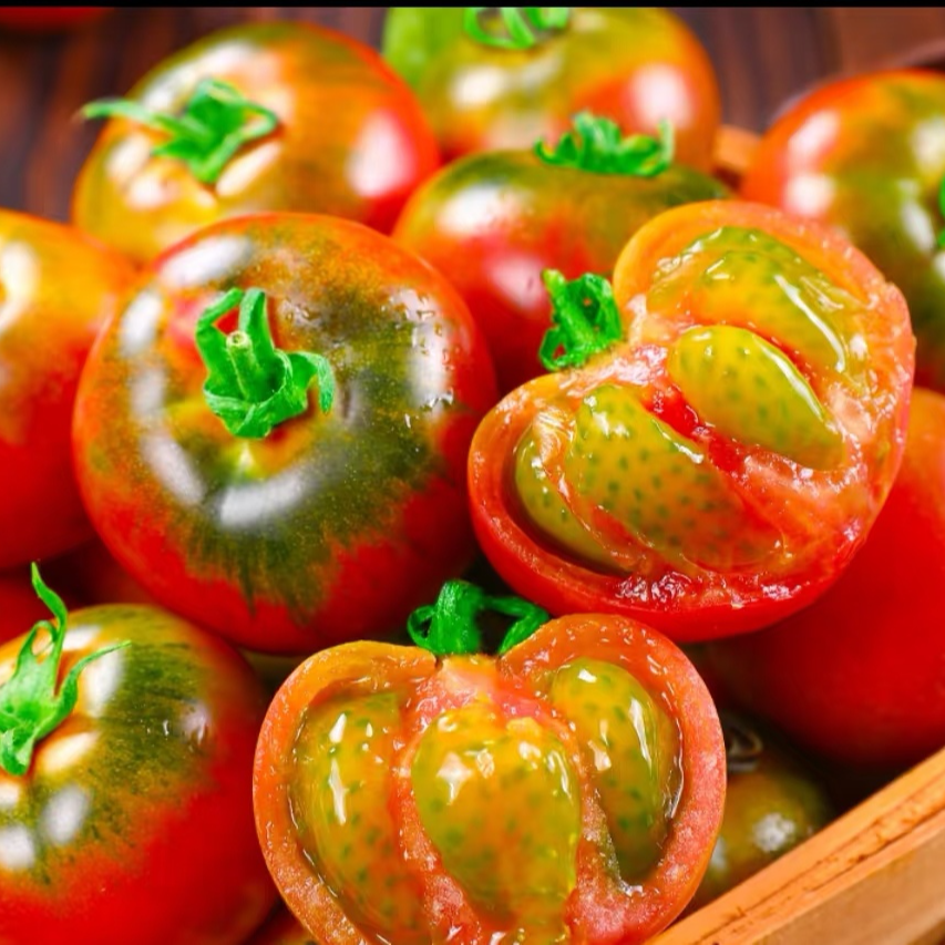 李姐推荐，草莓番茄 碱地西红柿 铁皮西红柿 酸酸甜甜小时候味道 顺丰包邮