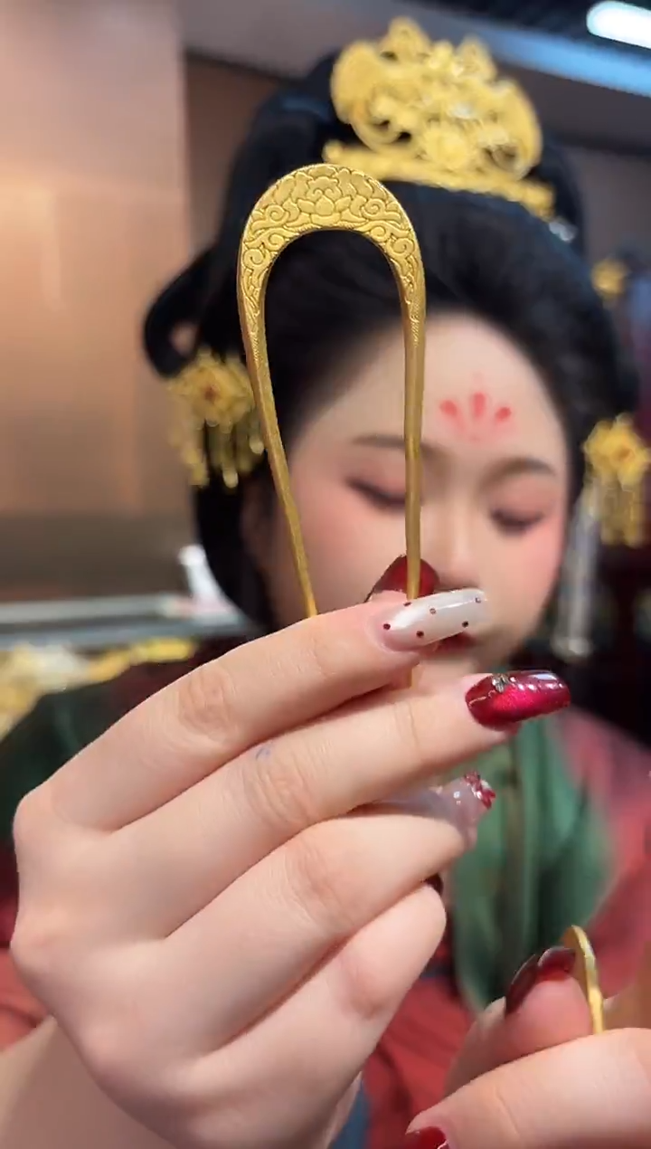 无925银大U钗/件