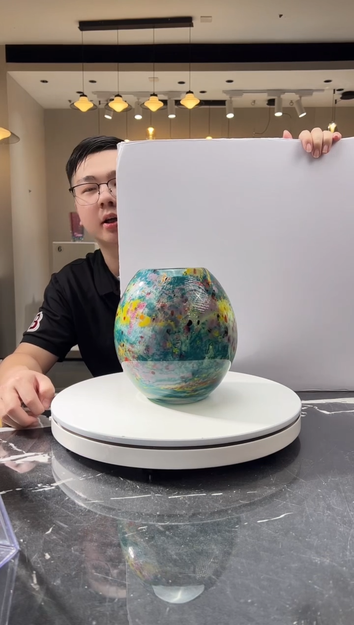 摆件巴比特美学-莫奈花园圆瓶