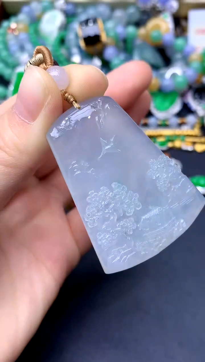 颈饰未镶嵌翡翠241-中国好珍宝