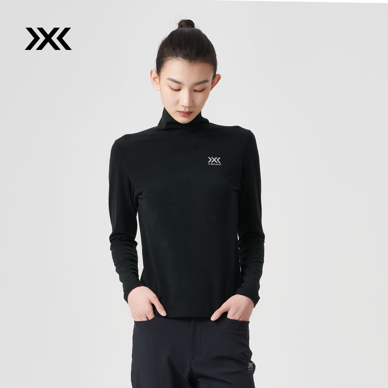 X-BIONIC 橡树高尔夫长袖T恤女款半高领保暖秋冬修身弹力亲肤舒适