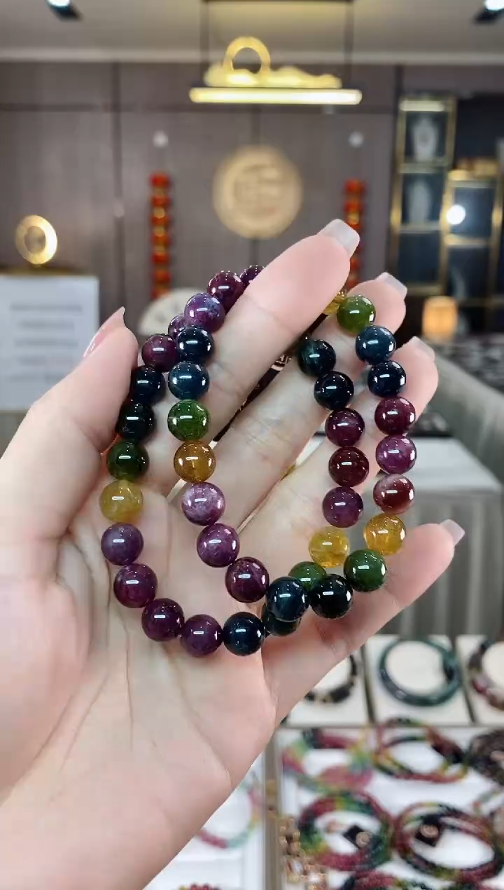 【闪购商品】碧玺单圈手串8mm+未镶嵌（多样性发一条）hon