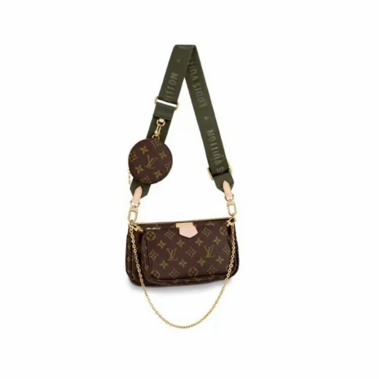 99新 LouisVuitton/路易威登 茜茜/五合一芯片款单肩包