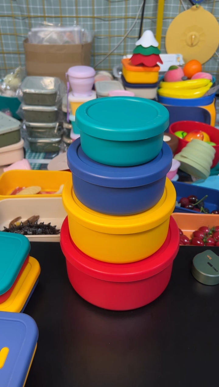  圆形4件套 红黄蓝绿