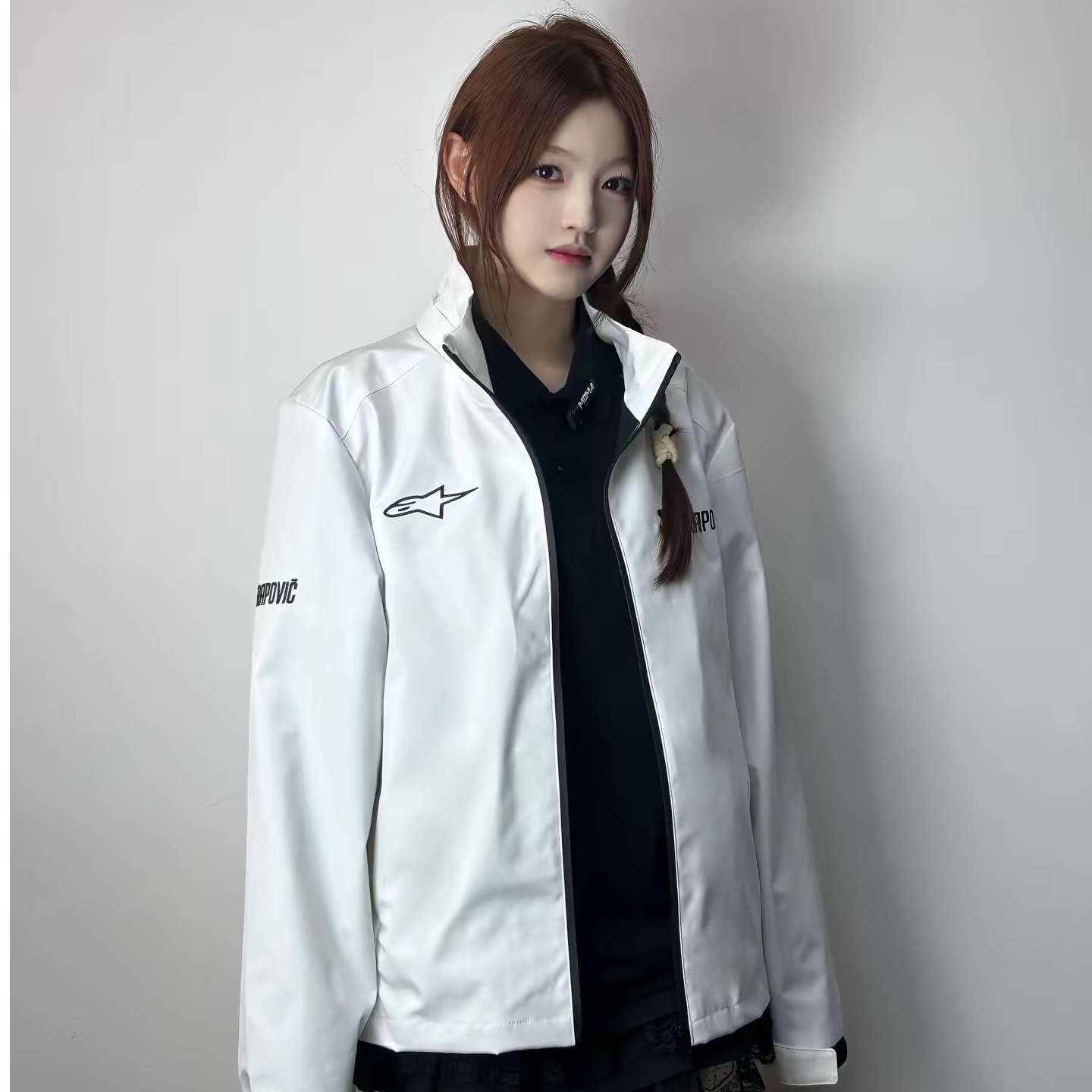 新款定制A星款天蝎联名男女摩托车骑行冲锋衣春秋防风长袖可拆帽