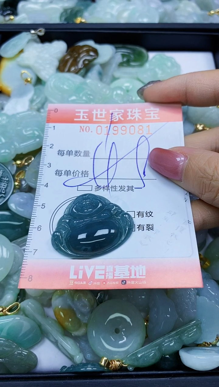 【闪购商品】翡翠颈饰未镶嵌闪购0199081多样性发其一