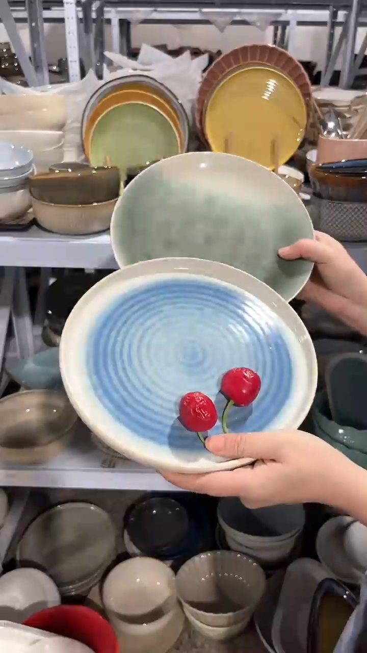 【闪购商品】瓷片外贸尾货瑕疵满20包邮X2 小盘组合