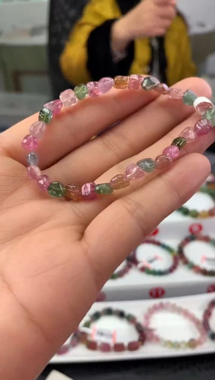 未镶嵌手串碧玺多样性发一条