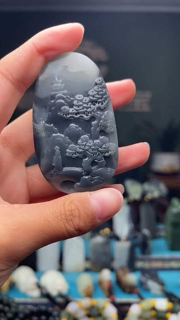 未镶嵌和田玉挂件1