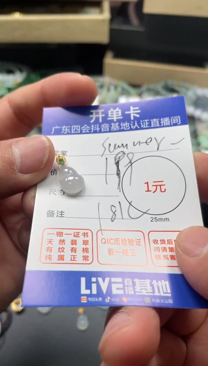 颈饰未镶嵌翡翠s****r挂件
