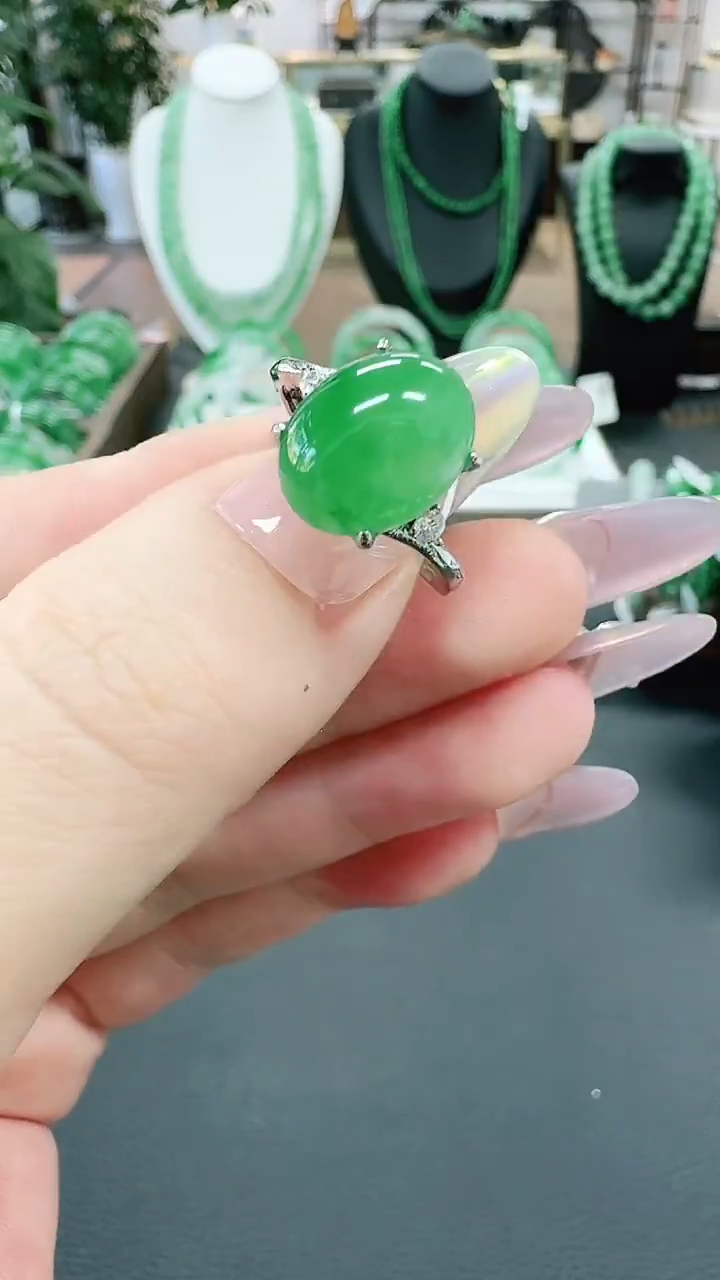 未镶嵌1石英质玉（非洲翠）/1013