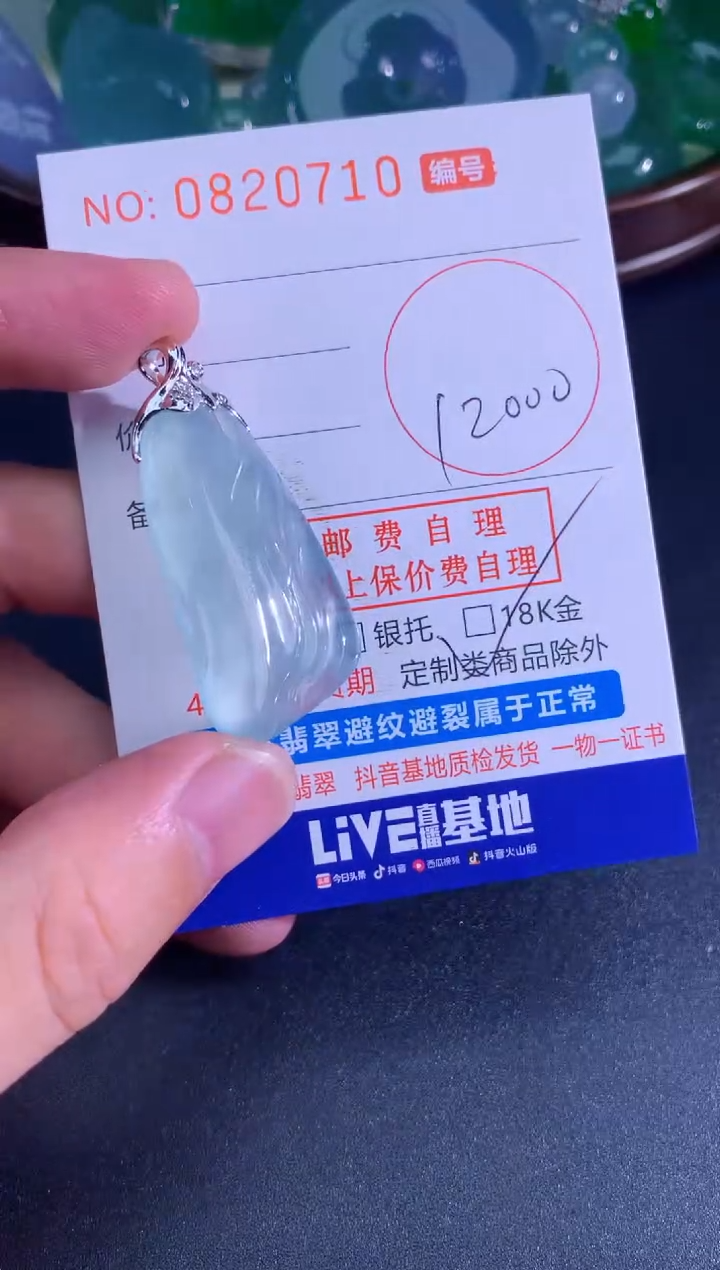 颈饰未镶嵌翡翠天然A货翡翠