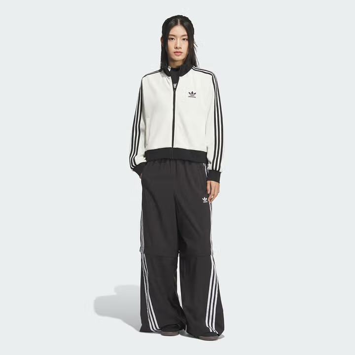 adidas/阿迪达斯新款时尚百搭针织运动宽松夹克外套流光风KC2649