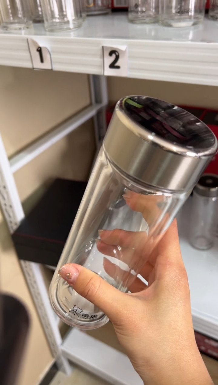 【闪购商品】双层高档365ml高硼硅茶杯