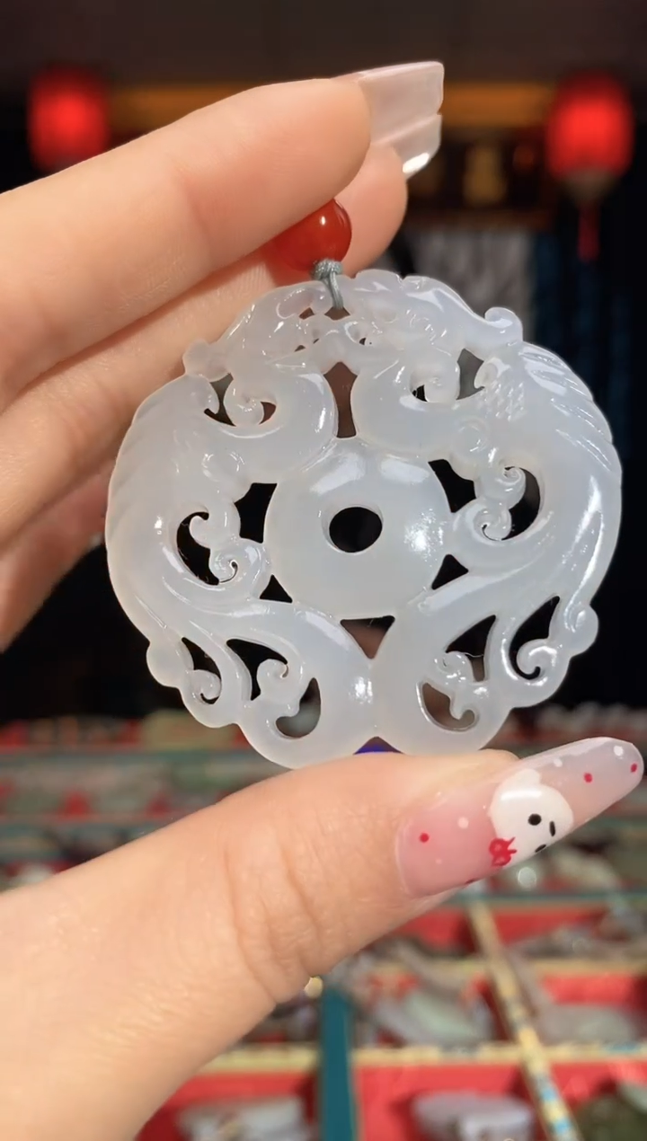 【闪购商品】和田玉颈饰未镶嵌龙凤