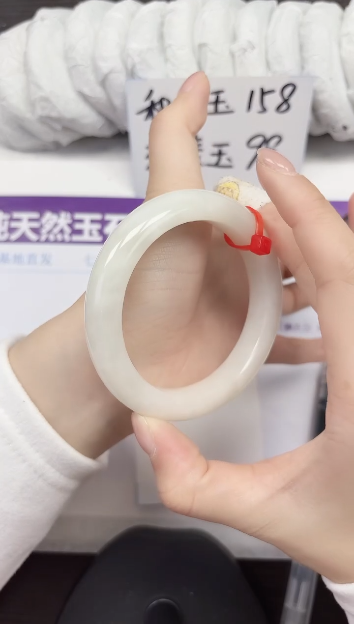 未镶嵌手镯和田玉A116-60.61