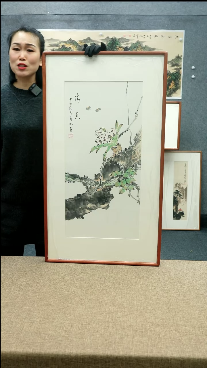 【闪购商品】国画52*92陈默如老师花鸟
