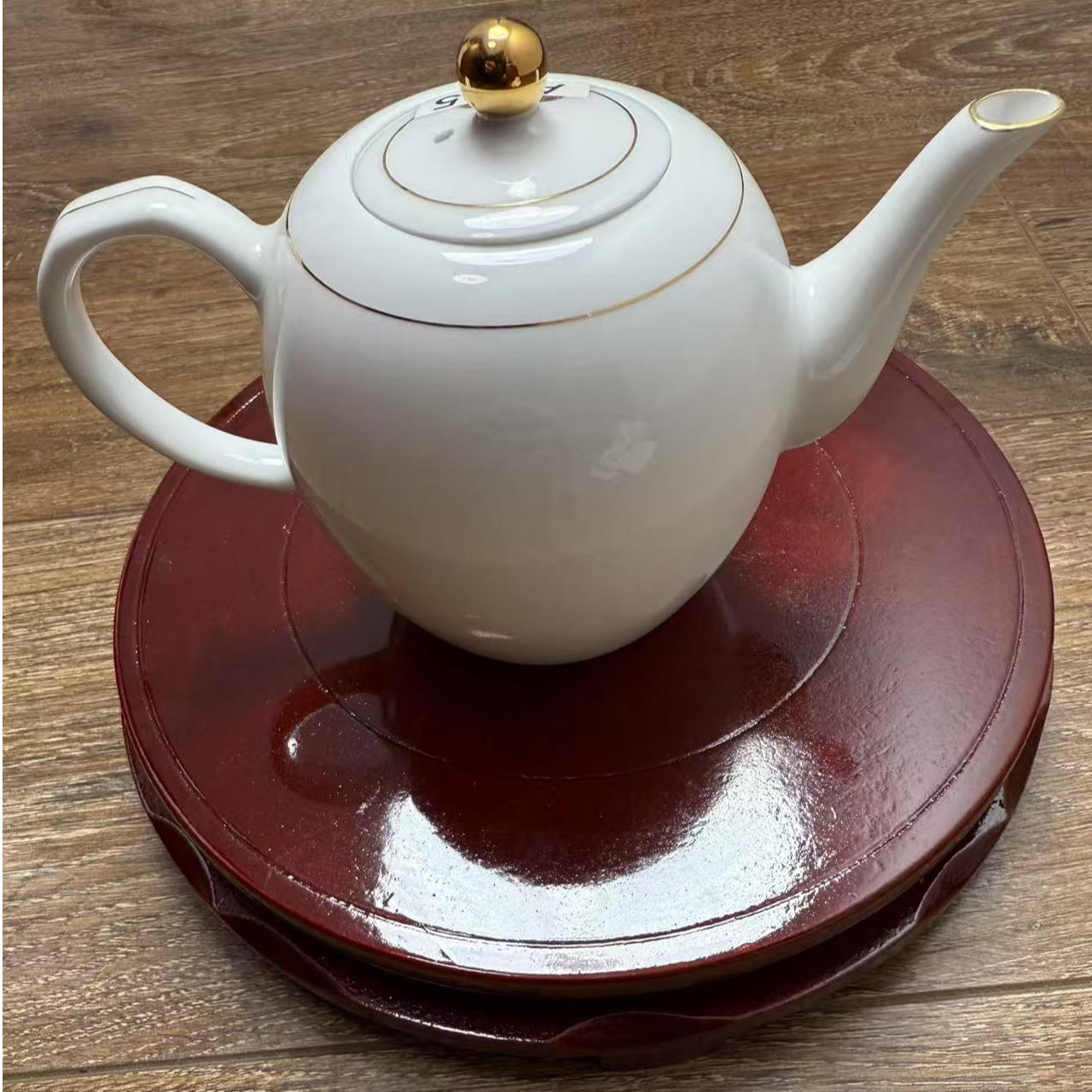 A005景德镇陶瓷75零一金边玉兰壶茶杯酒瓶水杯