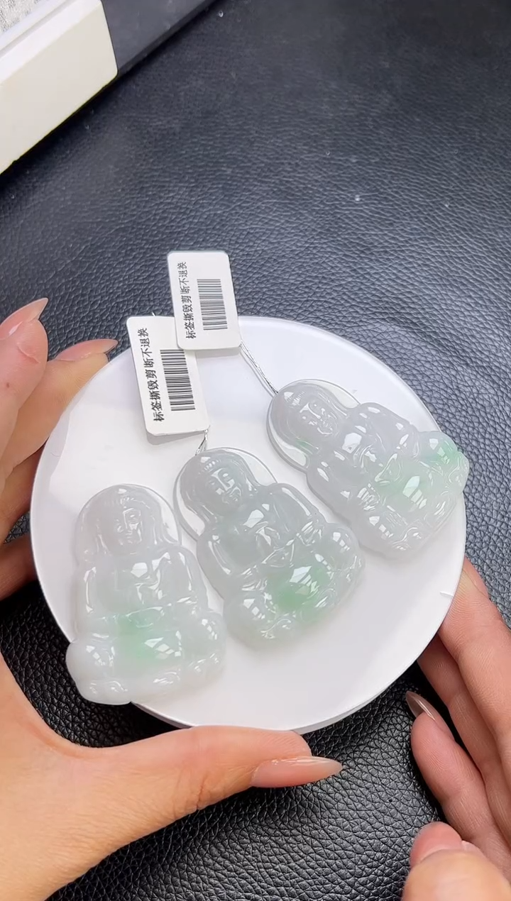 【闪购商品】翡翠颈饰未镶嵌YM1074-1 观音多样性发一