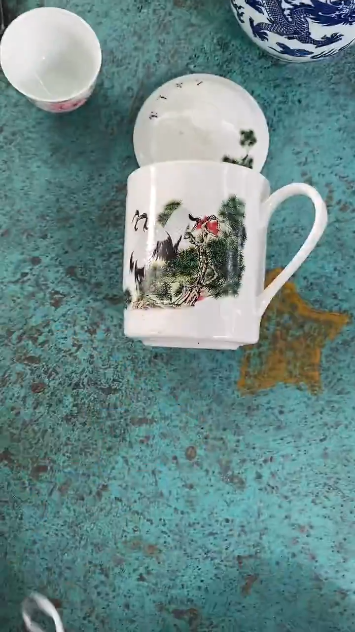 摆件仙鹤大办公杯