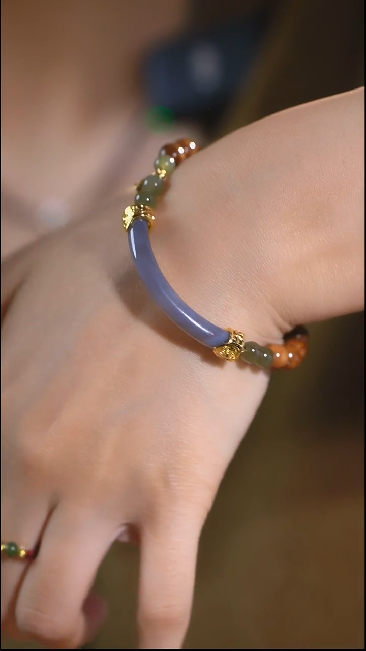 吊坠库克未镶嵌库克烟灰半镯