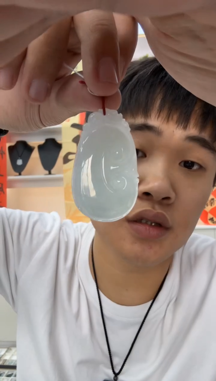 【闪购商品】翡翠颈饰未镶嵌天然翡翠A货孤品一件