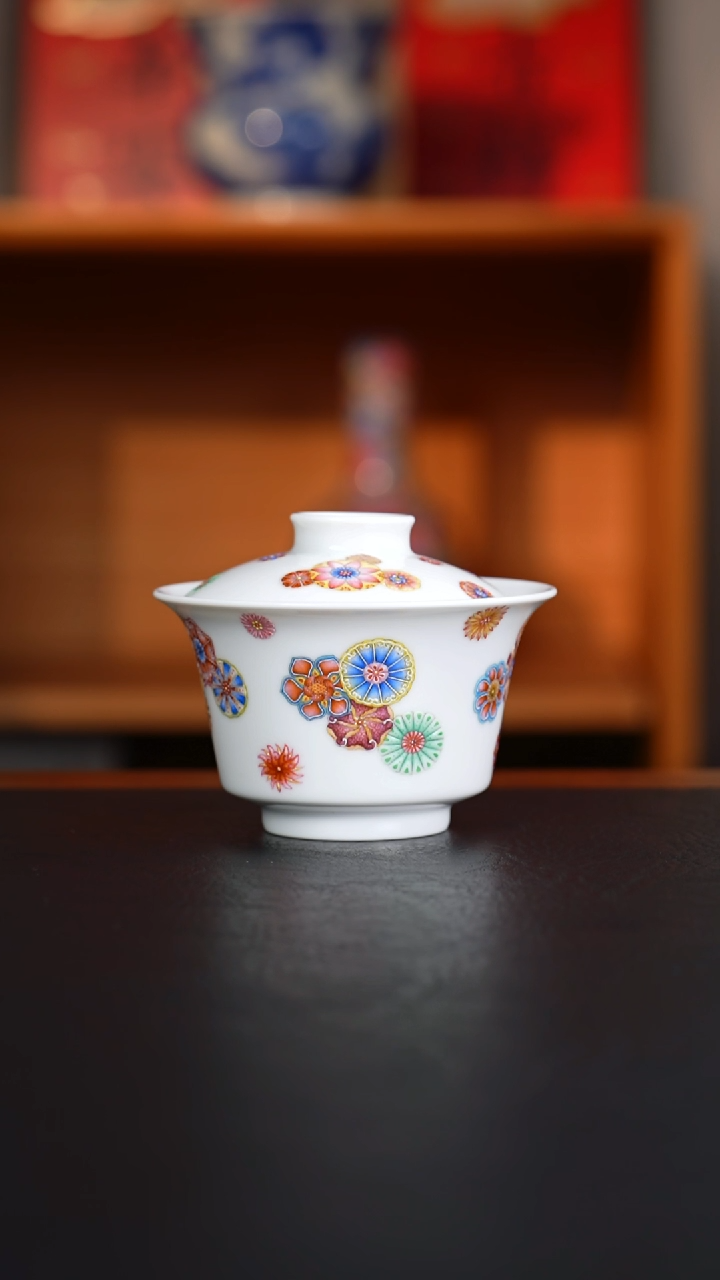 【闪购商品】盖碗景德镇陶瓷艺术杯