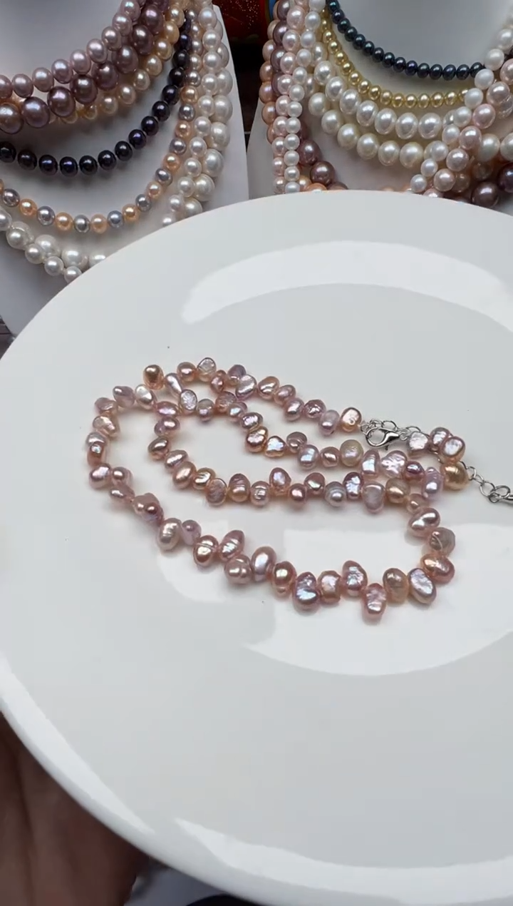 淡水珍珠未镶嵌颈饰1