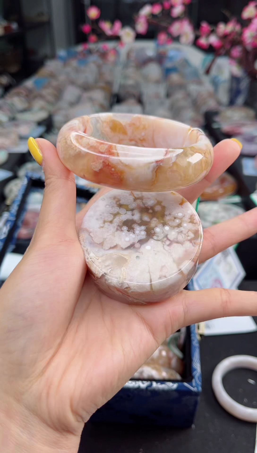 石英质玉未镶嵌手镯59圈口（赠送镯心）3445318