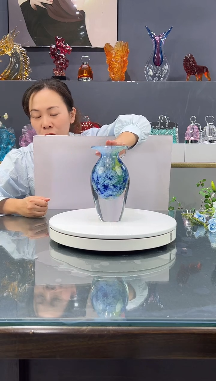 手工艺品琉璃 水晶琉璃花瓶1个