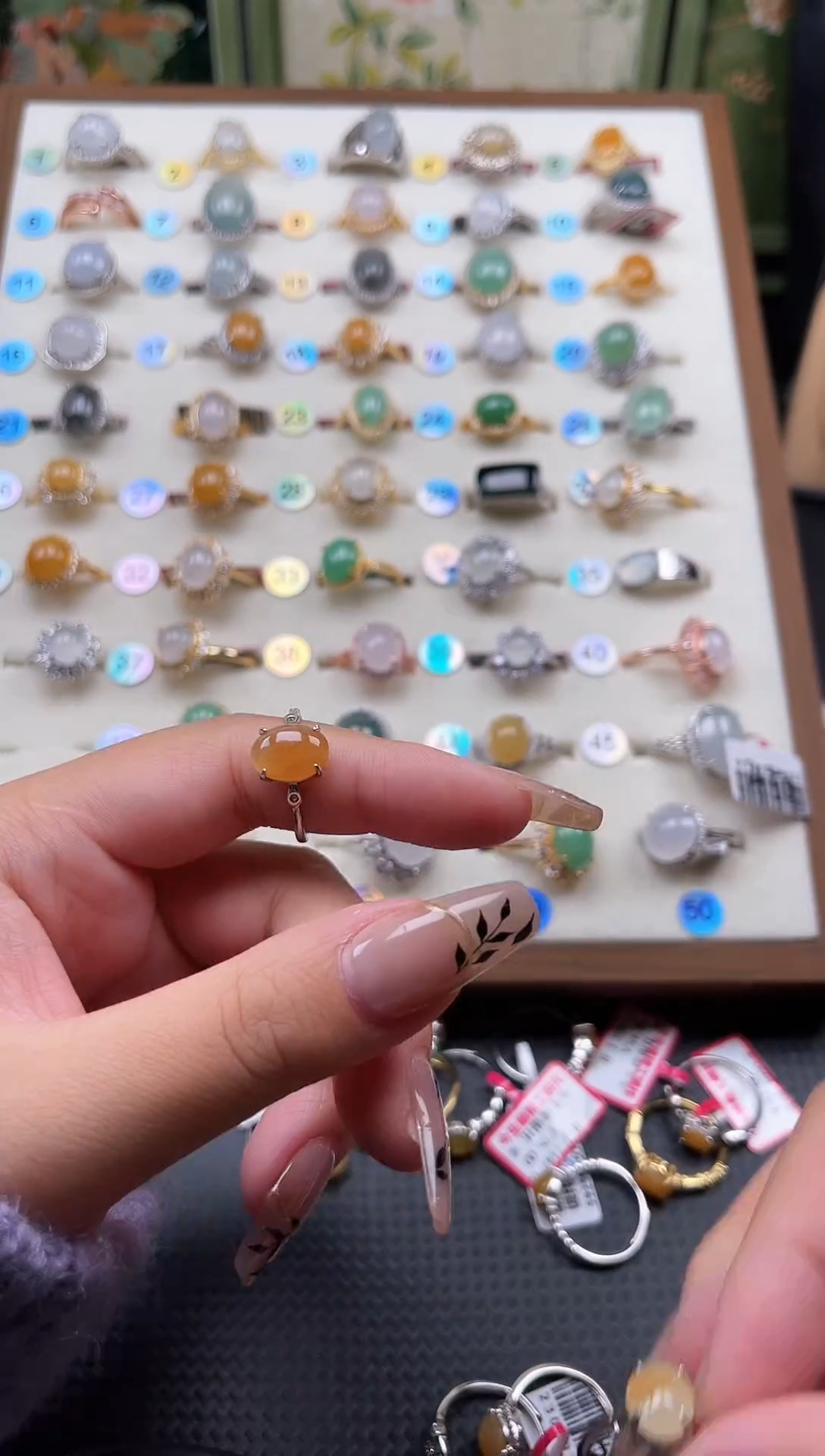 【闪购商品】翡翠戒指银S925镶嵌天然A货翡翠戒指