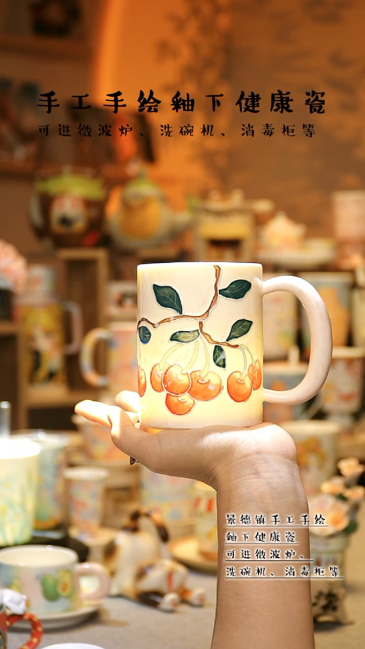 【闪购商品】杯景德镇高温釉下彩&A670
