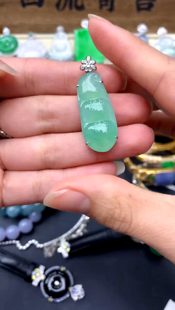 【闪购商品】翡翠颈饰18K金镶嵌368-中国好珍宝