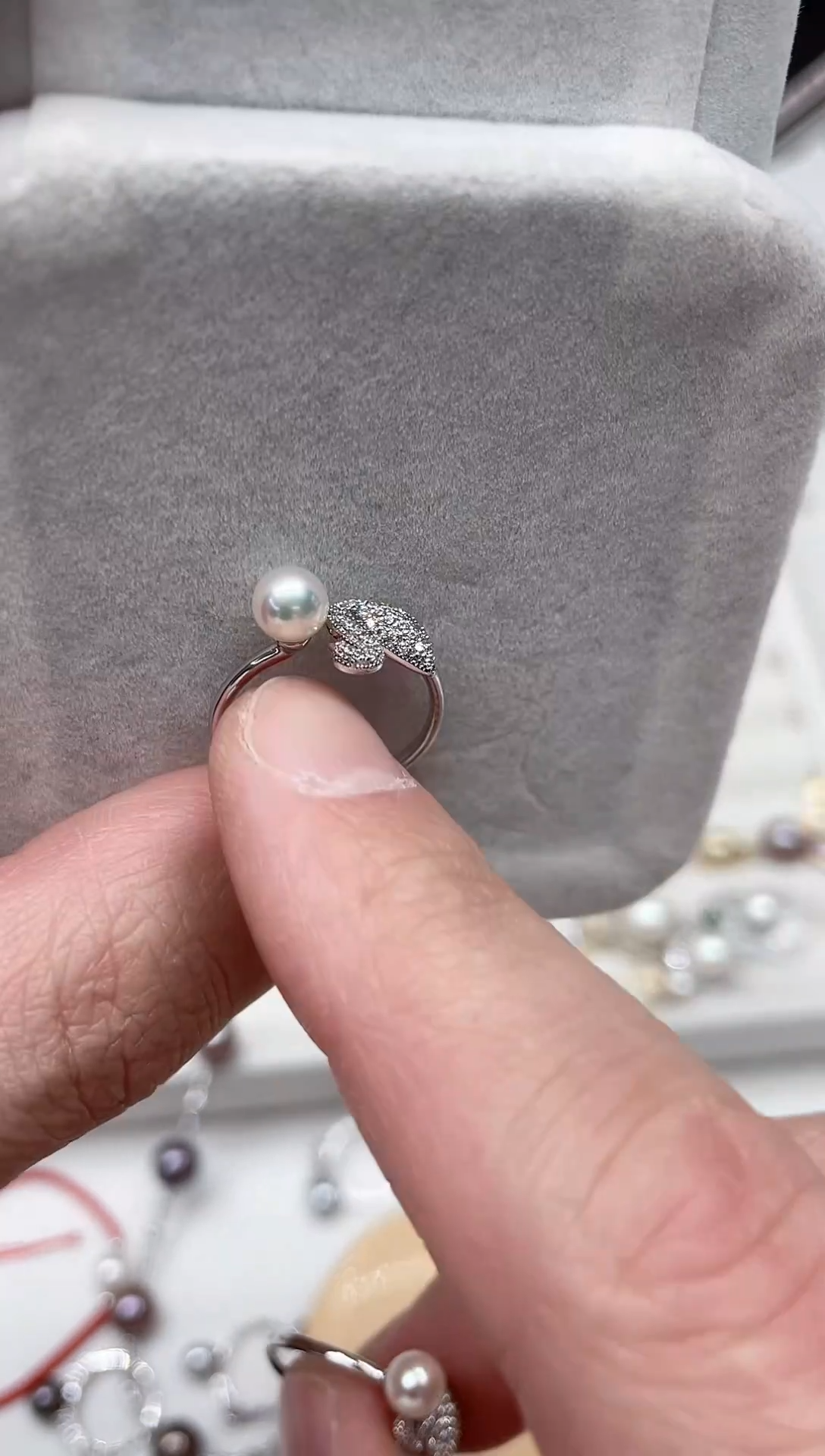 【闪购商品】淡水珍珠戒指银S925镶嵌戒指