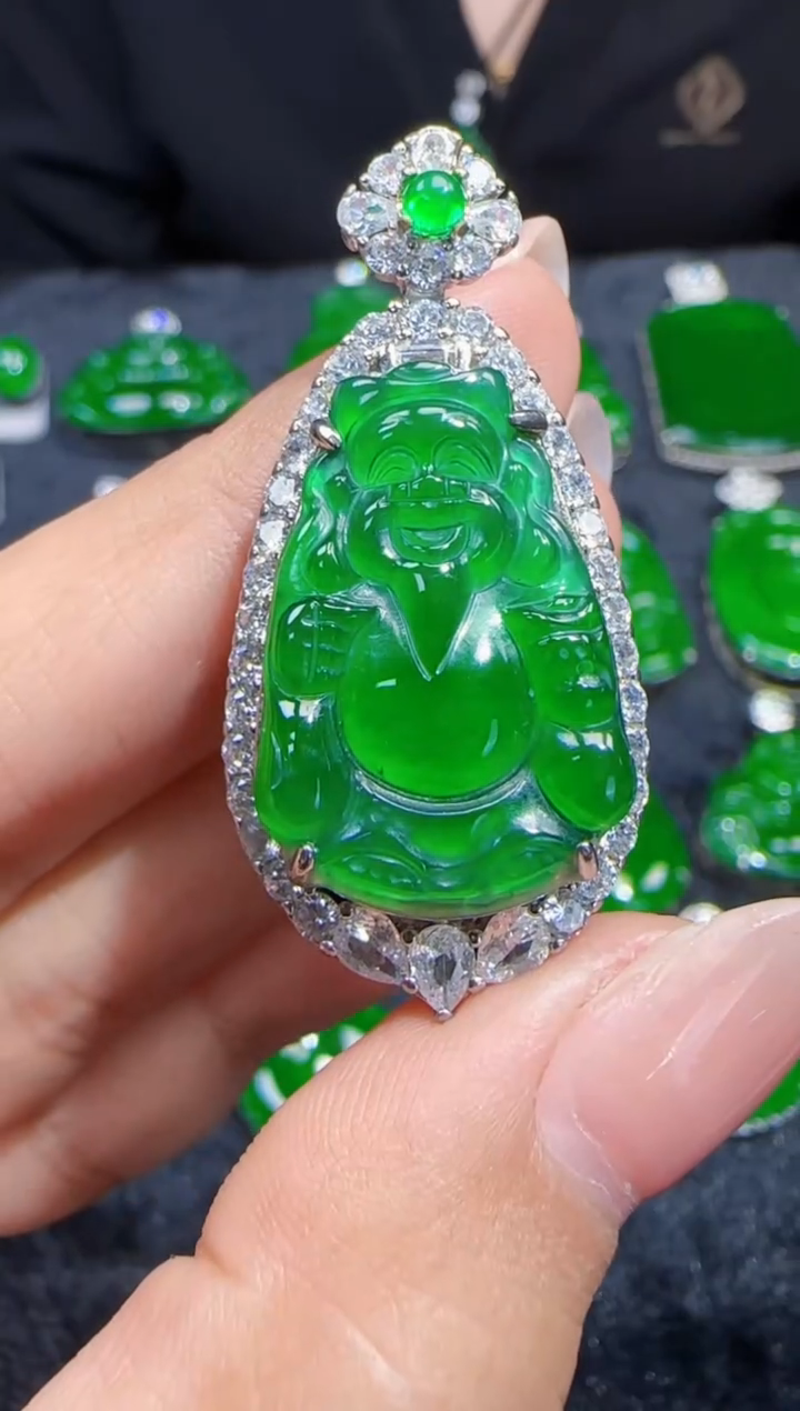 未镶嵌定制翡翠翡翠吊坠11