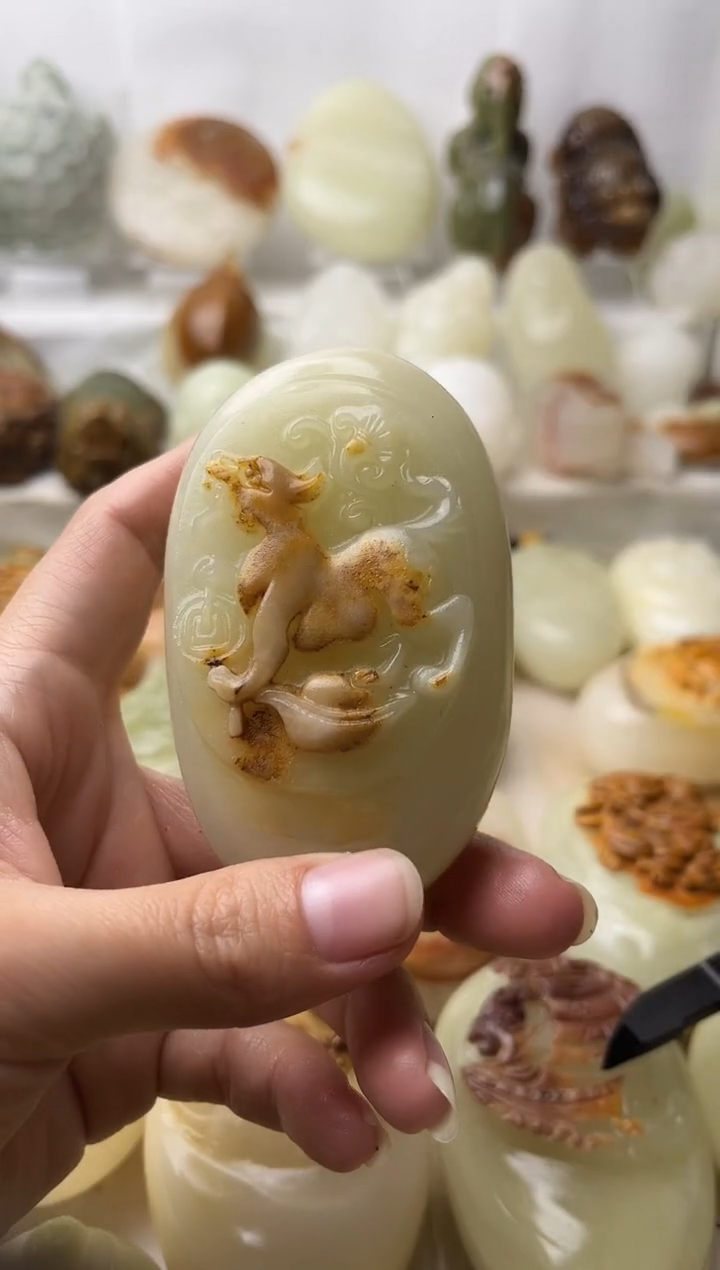 石材古青石棉纹正常不退换狗