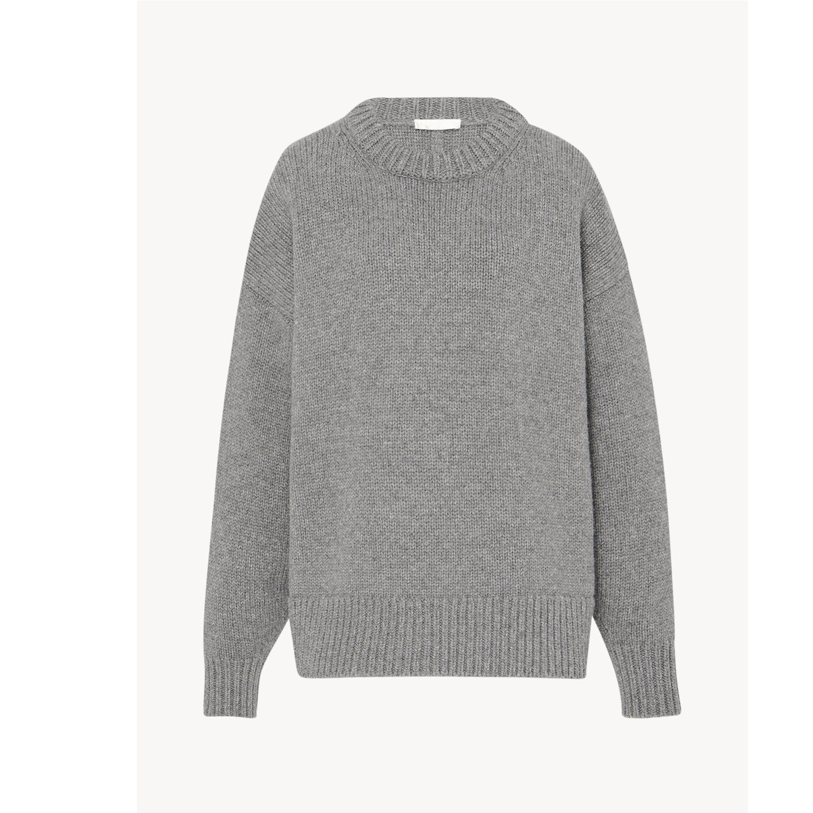 TH毛衣女2025冬季新款圆领加厚设计感慵懒风外穿套头针织衫