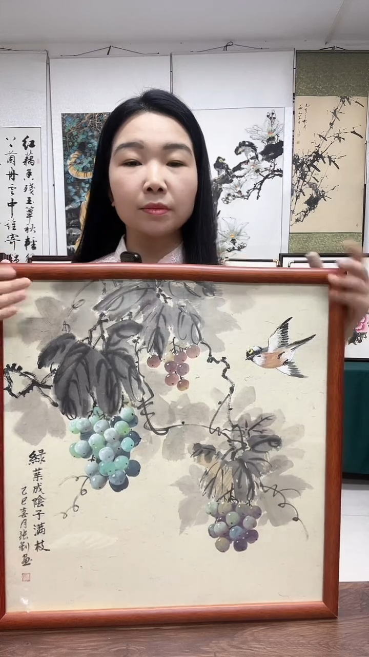 国画实木画框顺丰 包邮53*53