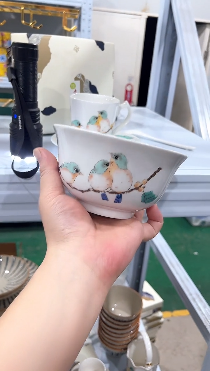 瓷片陶瓷（简装）碗5个