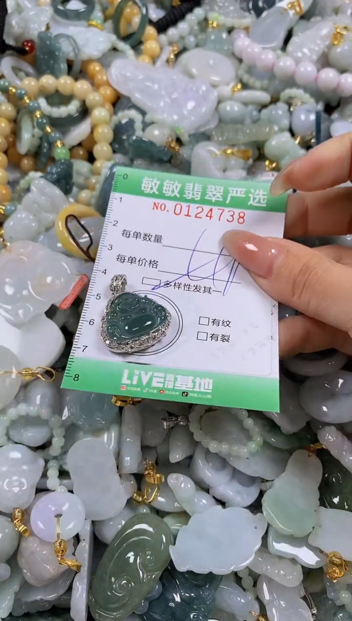 【闪购商品】翡翠颈饰未镶嵌闪购0124738多样性发其一